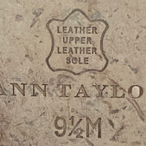 Ann Taylor Leather Platform Wedge Straps Sandals size 9.5 - Picture 8 of 10